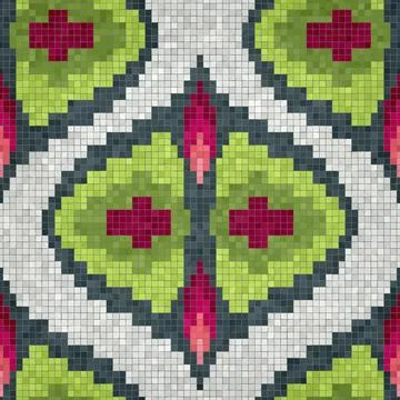 Mosaic tiles vector background 库存插图