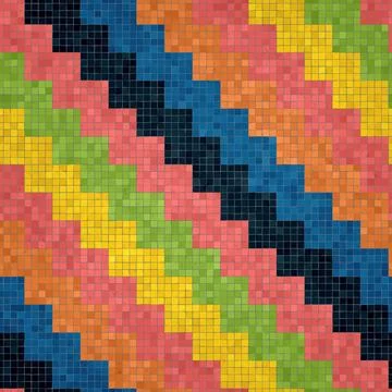 Mosaic tiles vector background Stock Illustration