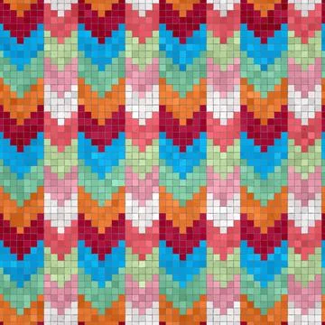 Mosaic tiles vector background 库存插图