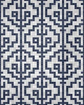 Mosaic tiles vector background 库存插图