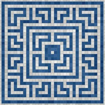 Mosaic tiles vector background 库存插图