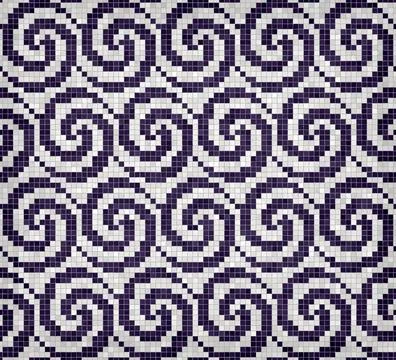 Mosaic tiles vector background Illustrazione stock