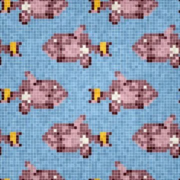 Mosaic tiles vector background イラスト素材