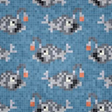 Mosaic tiles vector background 库存插图