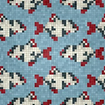 Mosaic tiles vector background イラスト素材