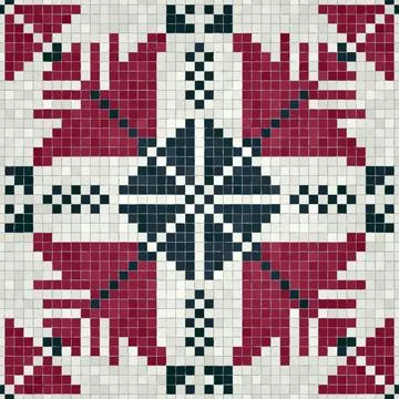 Mosaic tiles vector background  스톡 일러스트
