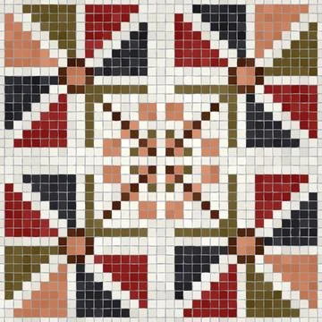 Mosaic tiles vector background  스톡 일러스트