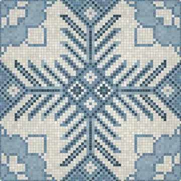 Mosaic tiles vector background  Ilustración de archivo