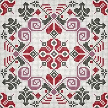 Mosaic tiles vector background  스톡 일러스트