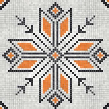 Mosaic tiles vector background  스톡 일러스트