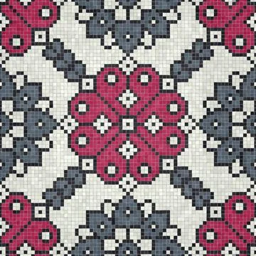 Mosaic tiles vector background  Illustrazione stock