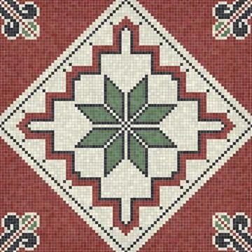 Mosaic tiles vector background  스톡 일러스트