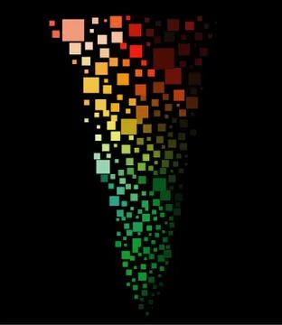 Mosaic - Tornado Effect Stock Illustration