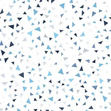 Mosaic triangle pattern. Seamless vector geometric background Stock Illustration