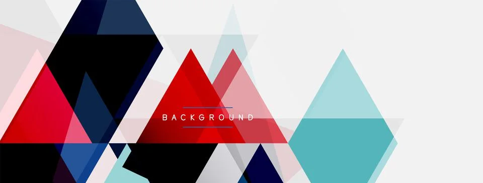 Mosaic triangles geometric background. Techno or business concept, pattern for イラスト素材