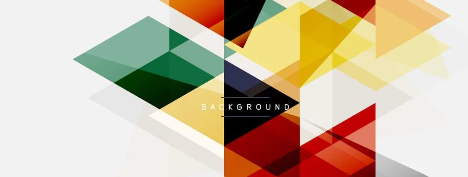 Mosaic triangles geometric background. Techno or business concept, pattern for イラスト素材
