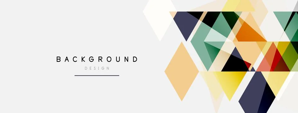 Mosaic triangles geometric background. Techno or business concept, pattern for イラスト素材