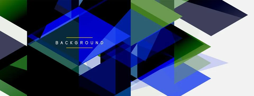 Mosaic triangles geometric background. Techno or business concept, pattern for Illustrazione stock
