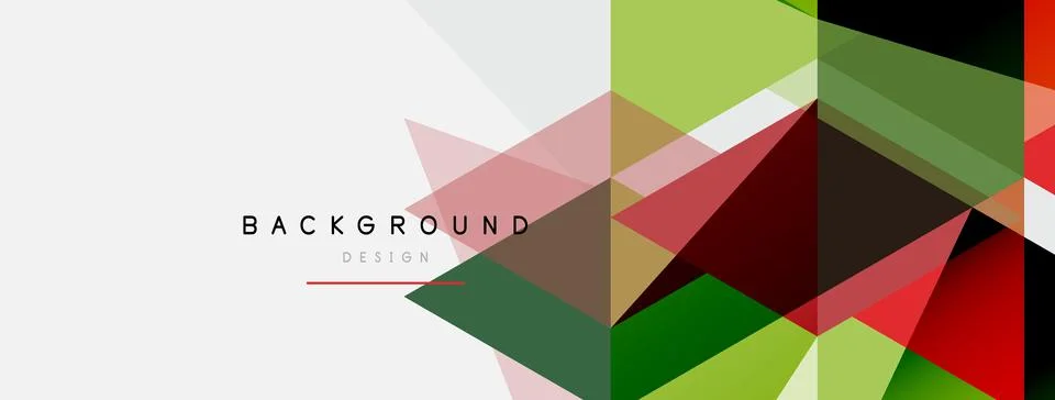 Mosaic triangles geometric background. Techno or business concept, pattern for Illustrazione stock