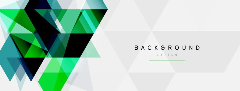 Mosaic triangles geometric background. Techno or business concept, pattern for Stock Illustration