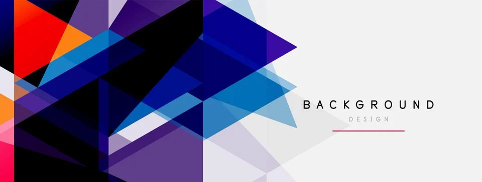 Mosaic triangles geometric background. Techno or business concept, pattern for イラスト素材