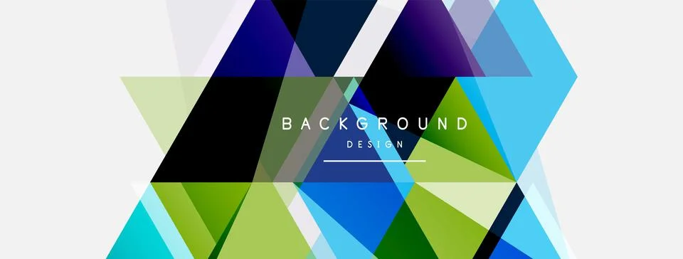 Mosaic triangles geometric background. Techno or business concept, pattern for イラスト素材