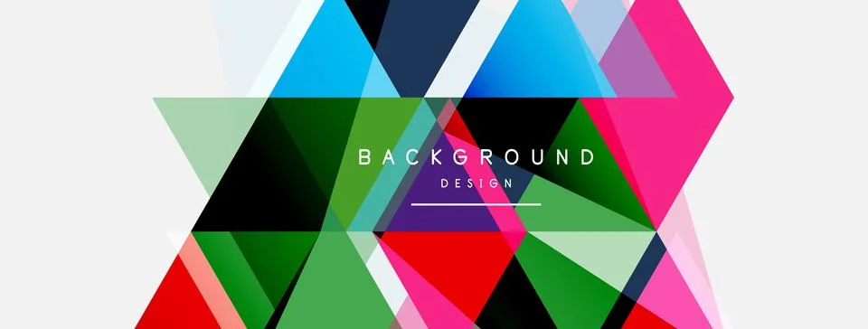 Mosaic triangles geometric background. Techno or business concept, pattern for イラスト素材