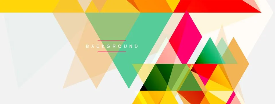 Mosaic triangles geometric background. Techno or business concept, pattern for イラスト素材