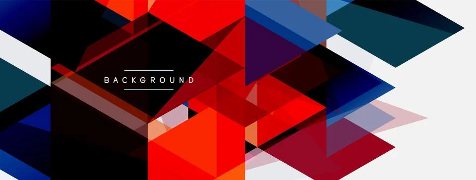 Mosaic triangles geometric background. Techno or business concept, pattern for イラスト素材