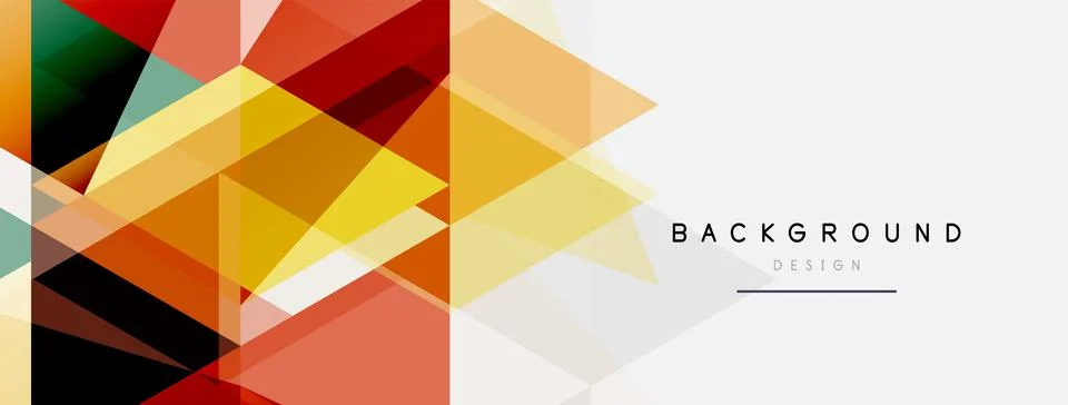 Mosaic triangles geometric background. Techno or business concept, pattern for Illustrazione stock