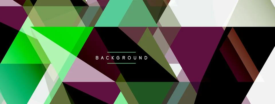Mosaic triangles geometric background. Techno or business concept, pattern for イラスト素材