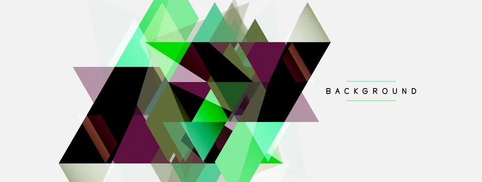 Mosaic triangles geometric background. Techno or business concept, pattern for イラスト素材