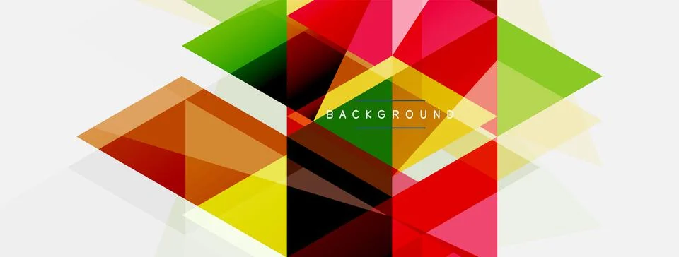 Mosaic triangles geometric background. Techno or business concept, pattern for イラスト素材