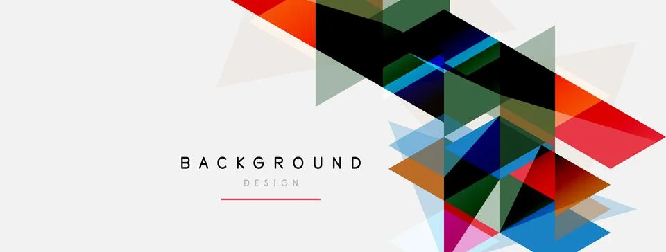 Mosaic triangles geometric background. Techno or business concept, pattern for イラスト素材