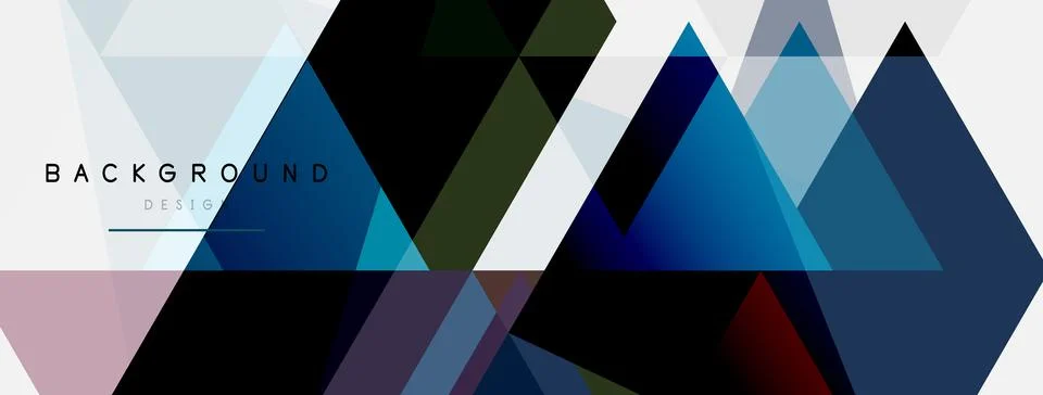 Mosaic triangles geometric background. Techno or business concept, pattern for イラスト素材
