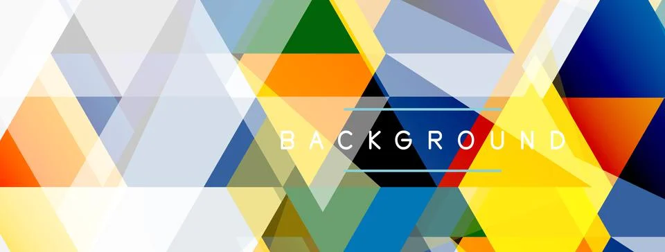 Mosaic triangles geometric background. Techno or business concept, pattern for イラスト素材