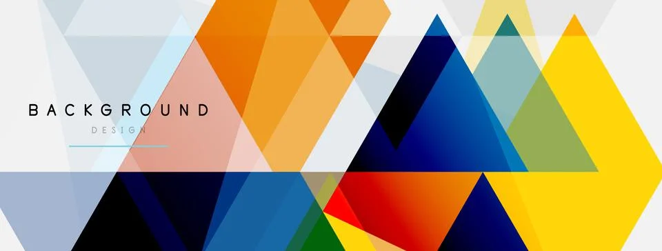 Mosaic triangles geometric background. Techno or business concept, pattern for イラスト素材