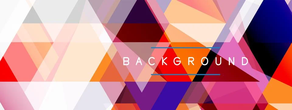 Mosaic triangles geometric background. Techno or business concept, pattern for イラスト素材
