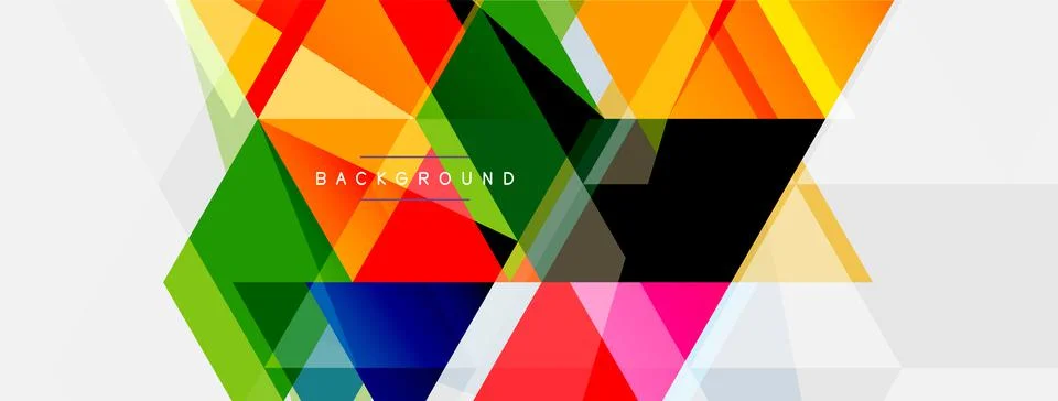 Mosaic triangles geometric background. Techno or business concept, pattern for イラスト素材