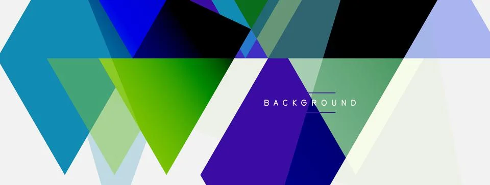 Mosaic triangles geometric background. Techno or business concept, pattern for Illustrazione stock