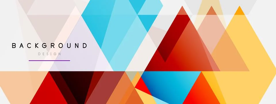 Mosaic triangles geometric background. Techno or business concept, pattern for イラスト素材