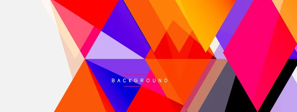 Mosaic triangles geometric background. Techno or business concept, pattern for 스톡 일러스트