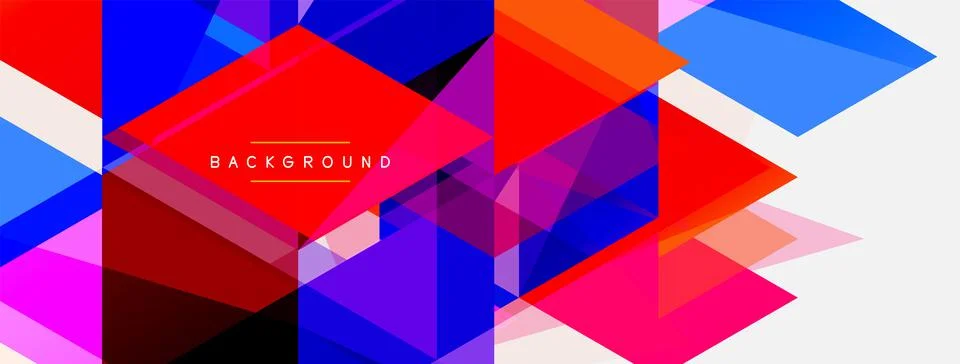 Mosaic triangles geometric background. Techno or business concept, pattern for イラスト素材