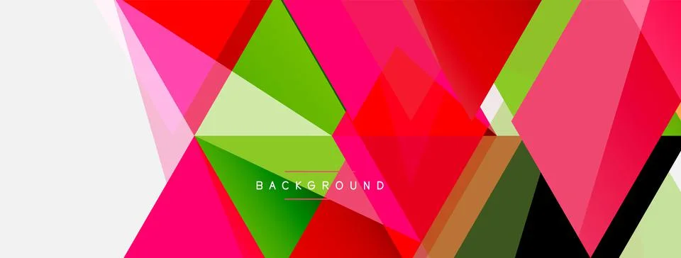 Mosaic triangles geometric background. Techno or business concept, pattern for Stock Illustration