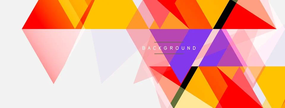 Mosaic triangles geometric background. Techno or business concept, pattern for イラスト素材