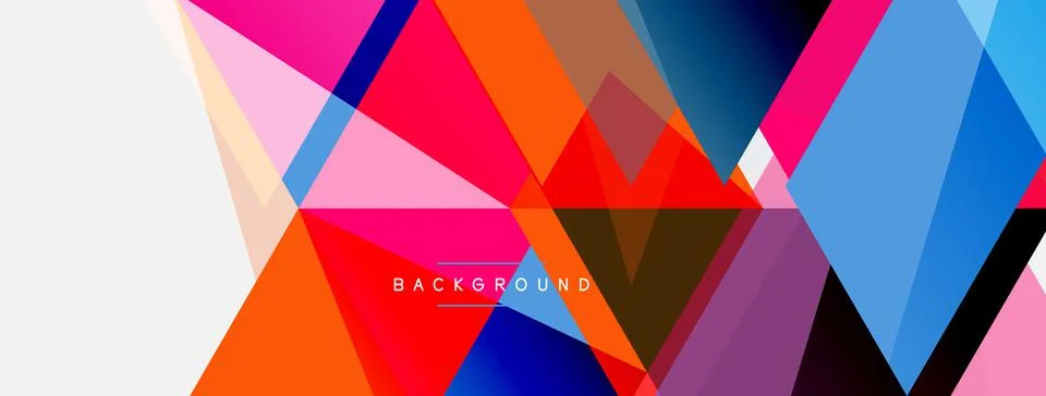 Mosaic triangles geometric background. Techno or business concept, pattern for 스톡 일러스트