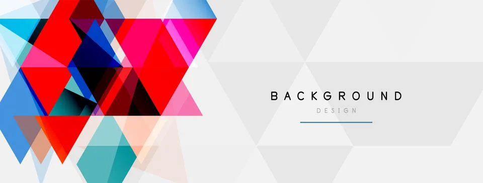 Mosaic triangles geometric background. Techno or business concept, pattern for イラスト素材