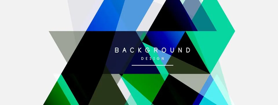 Mosaic triangles geometric background. Techno or business concept, pattern for イラスト素材