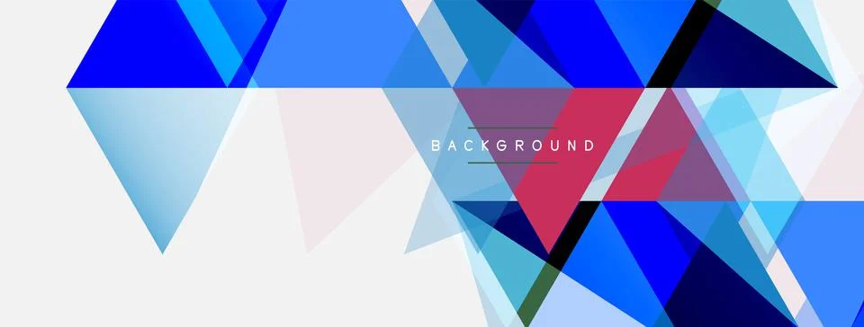 Mosaic triangles geometric background. Techno or business concept, pattern for イラスト素材