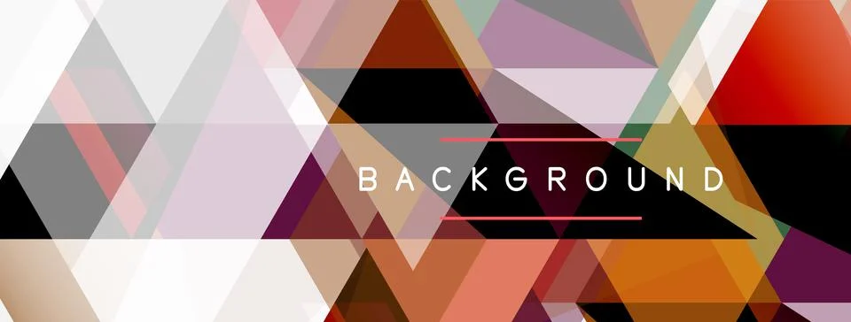 Mosaic triangles geometric background. Techno or business concept, pattern for イラスト素材